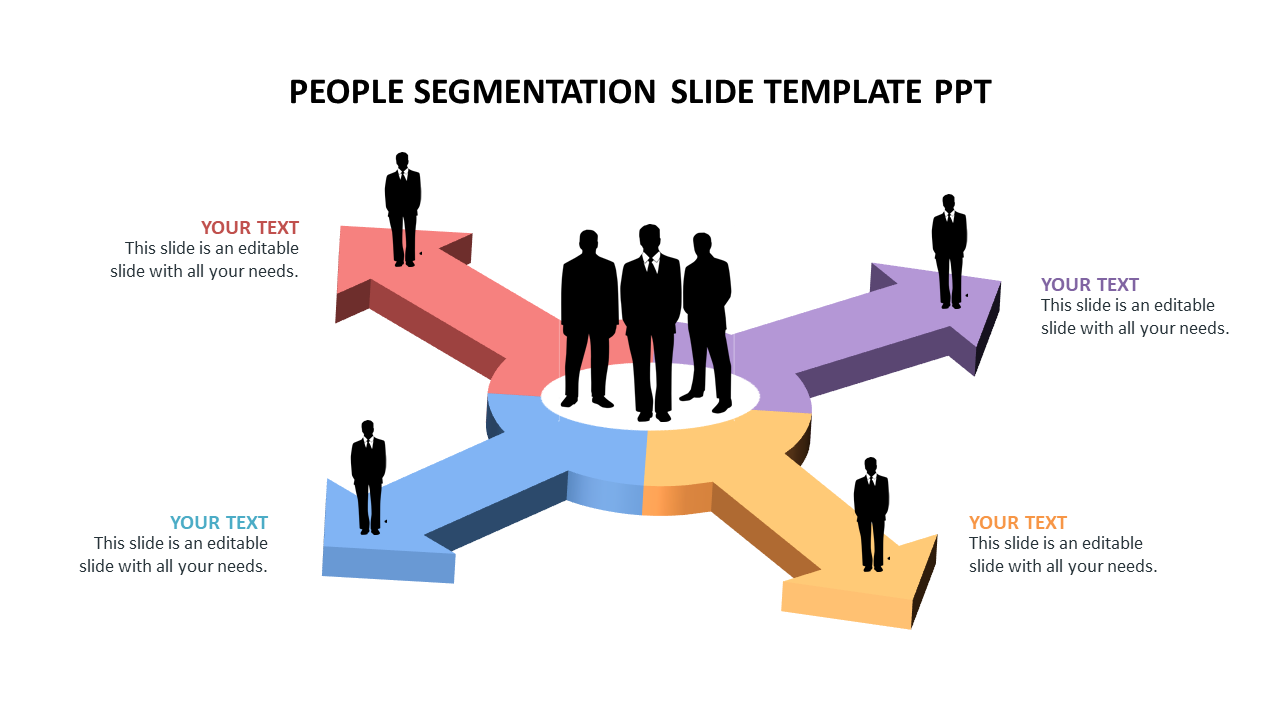 People segmentation slide template ppt